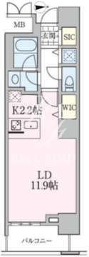 ロイヤルパークスタワー南千住 1316 間取り図