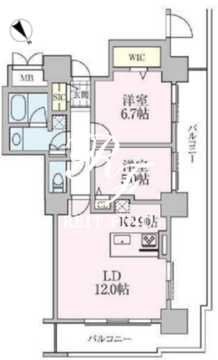 ロイヤルパークスタワー南千住 1717 間取り図