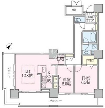 ロイヤルパークスタワー南千住 2306 間取り図