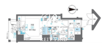 ズーム新宿下落合 1102 間取り図