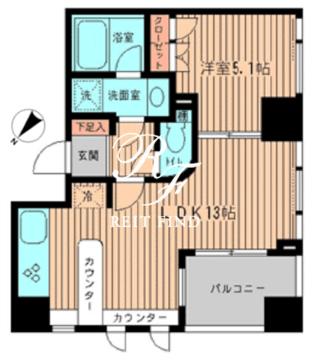 メゾンド日本橋三越前 501 間取り図