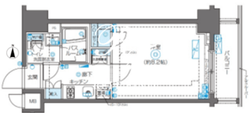 ズーム新大久保 302 間取り図