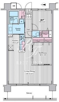 クロスレジデンス東十条 1402 間取り図