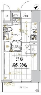 レガリス品川サウス 703 間取り図