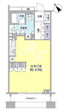 パークフラッツ銀座イースト 405 間取り図