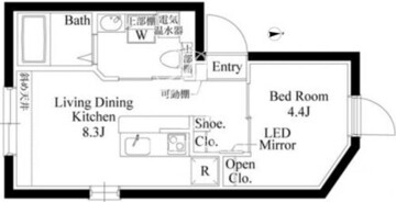 カーサグラッツェ西大島 501 間取り図