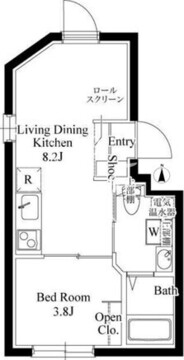 カーサグラッツェ西大島 102 間取り図