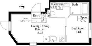 カーサグラッツェ西大島 202 間取り図