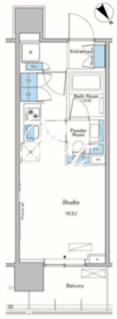 ルフォンプログレ滝野川 502 間取り図