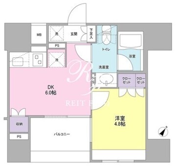 コンフォリア池袋DEUX 204 間取り図