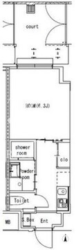 ミヤビヒルズ西池袋 105 間取り図