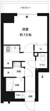 コスモリード錦糸町 802 間取り図