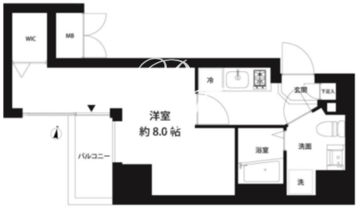 コスモリード錦糸町 604 間取り図