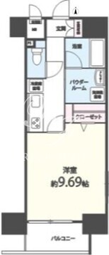 シエル新堀 805 間取り図