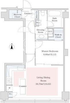 ラ・トゥール青葉台 2408 間取り図