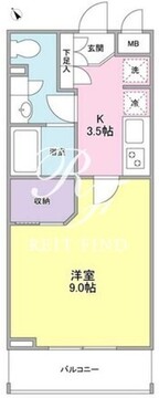 ゼットエックス南大塚 303 間取り図