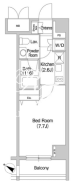 コンフォリア豊洲 506 間取り図