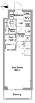 コンフォリア馬込 504 間取り図