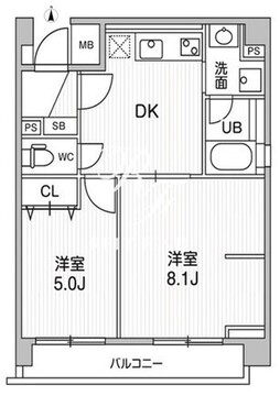 HF大森町レジデンス 201 間取り図