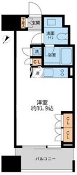 プロスペクトKALON三ノ輪 805 間取り図