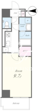 エヌレジデンス住吉 403 間取り図