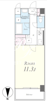 メグリオ住吉 703 間取り図