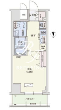 アーバネックス秋葉原イースト 1105 間取り図