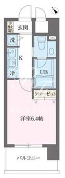 プライムアーバン早稲田 402 間取り図