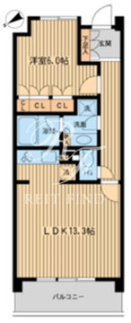 HF若林公園レジデンス 110 間取り図