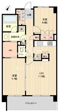 HF若林公園レジデンス 302 間取り図