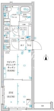 トラディス西池袋 206 間取り図