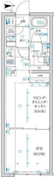 トラディス西池袋 102 間取り図