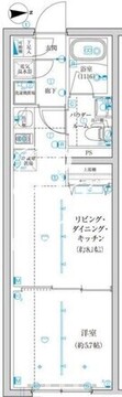 トラディス西池袋 202 間取り図