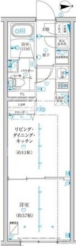 トラディス西池袋 203 間取り図