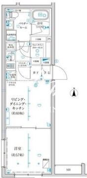 トラディス西池袋 406 間取り図