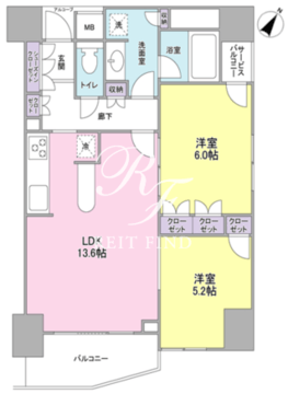 ラサンテ五反田 1109 間取り図