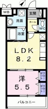 ソレアード志茂 203 間取り図