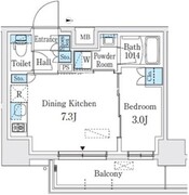 クインテット錦糸公園 408 間取り図