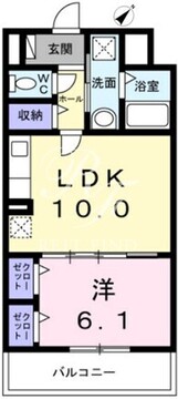 ソレアード志茂 202 間取り図