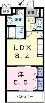 ソレアード志茂 103 間取り図