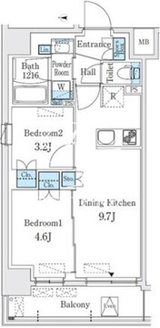 クインテット錦糸公園 706 間取り図