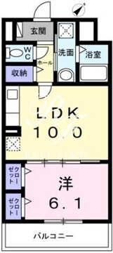 ソレアード志茂 402 間取り図