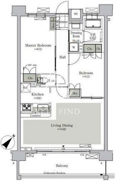 パークキューブ西ヶ原ステージ 1002 間取り図