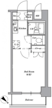 レジディア門前仲町 1003 間取り図