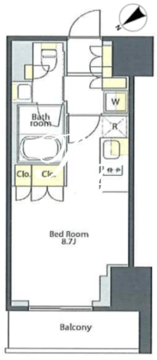 プライムメゾン大塚 1304 間取り図