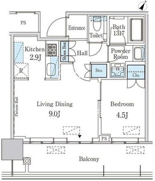 JP noie 蔵前 1903 間取り図