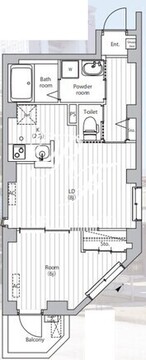 Chataigne Foret Otemachi 402 間取り図