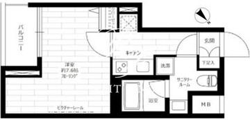 グランドコンシェルジュ日本橋水天宮 203 間取り図