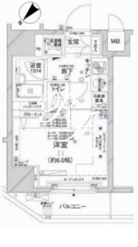 コンシェリア新橋 904 間取り図