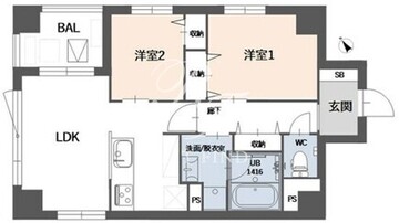 SIDEPLACE JUJO 702 間取り図